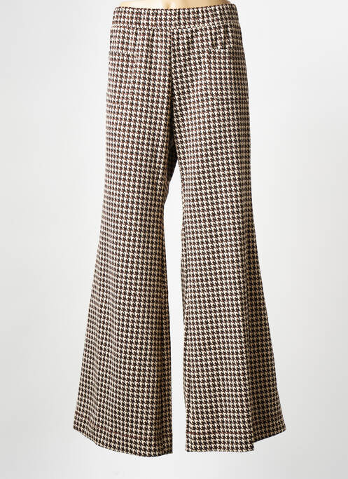 Pantalon droit marron MAT FASHION pour femme