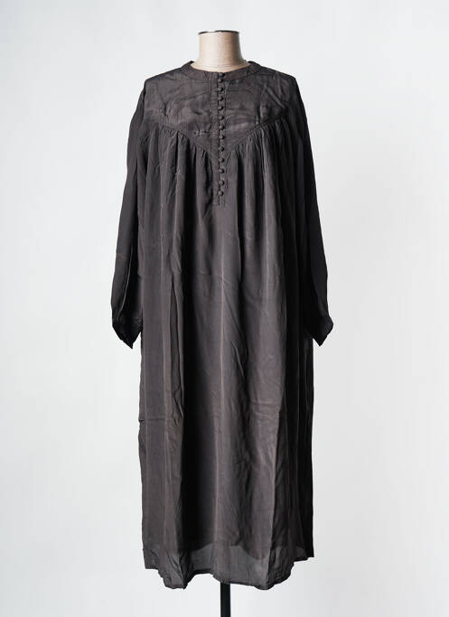 Robe mi-longue gris BELLE PIÈCE pour femme