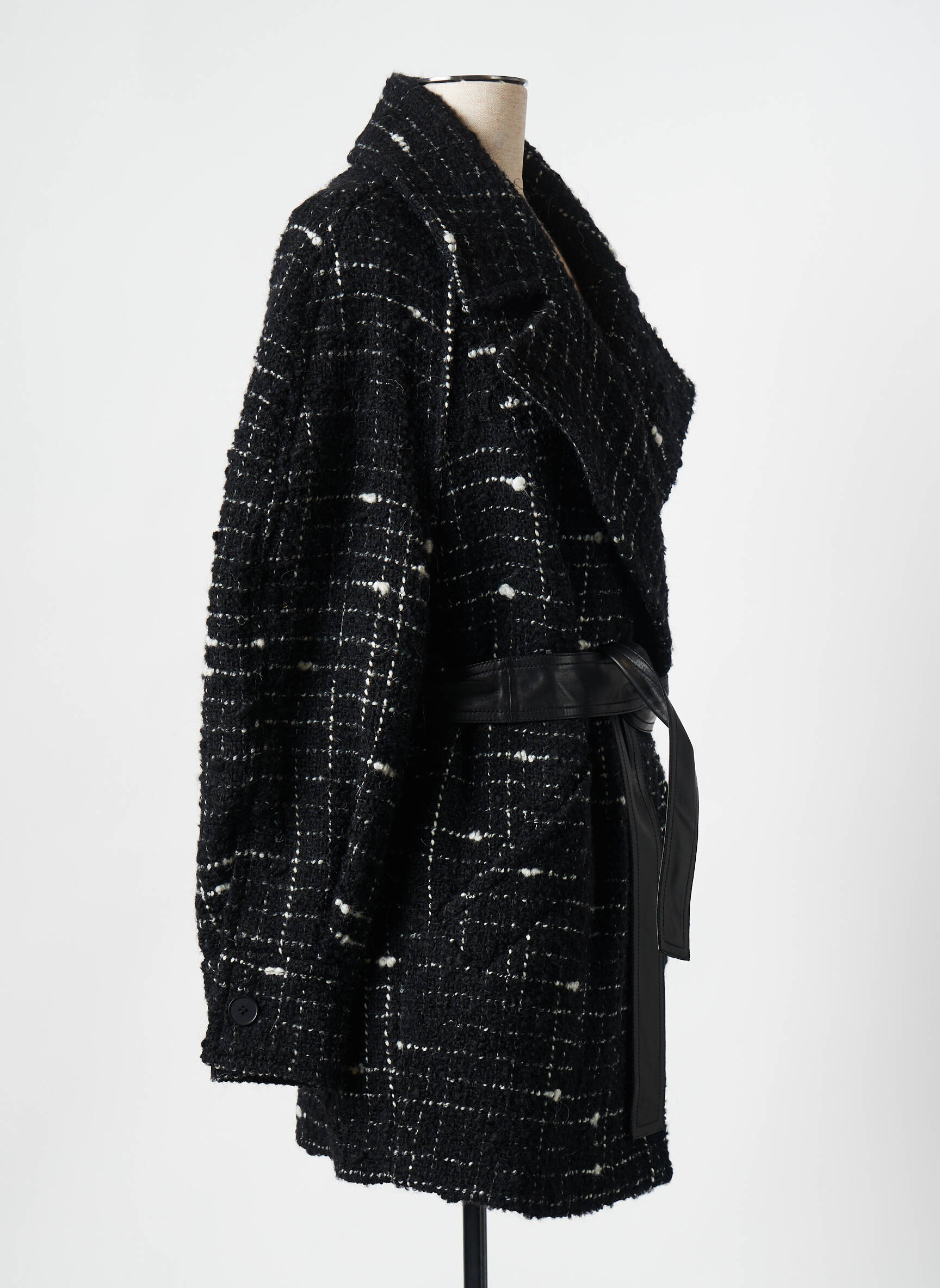 Manteau Long Noir Iro Femme 2518726-noir00 Modz