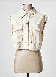 Veste en jean beige TWINSET femme