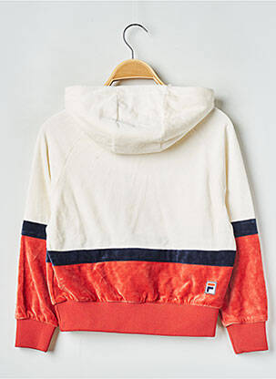 Sweat-shirt à capuche blanc FILA fille