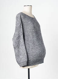 Pull maternité gris NEUVIÈME CIEL femme