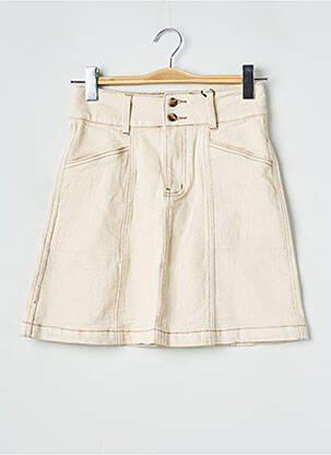 Jupe courte beige OBJECT femme