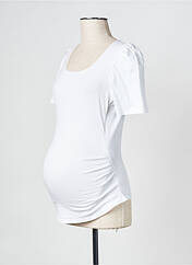 T-shirt / Top maternité blanc NEUVIÈME CIEL pour femme seconde vue