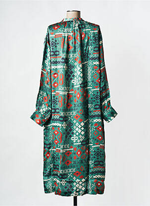 Robe mi-longue kaki V.DE.VINSTER femme
