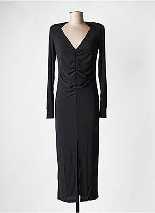 Robe mi-longue noir RECC femme