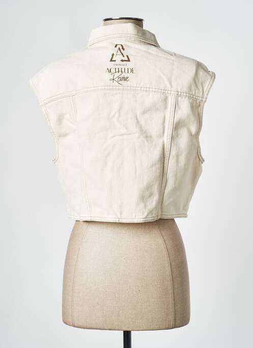 Veste en jean beige TWINSET pour femme