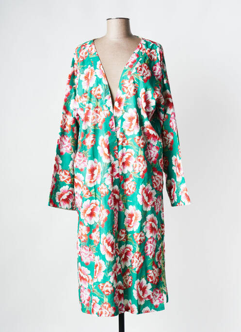 Veste kimono vert PARISIENNE ET ALORS pour femme