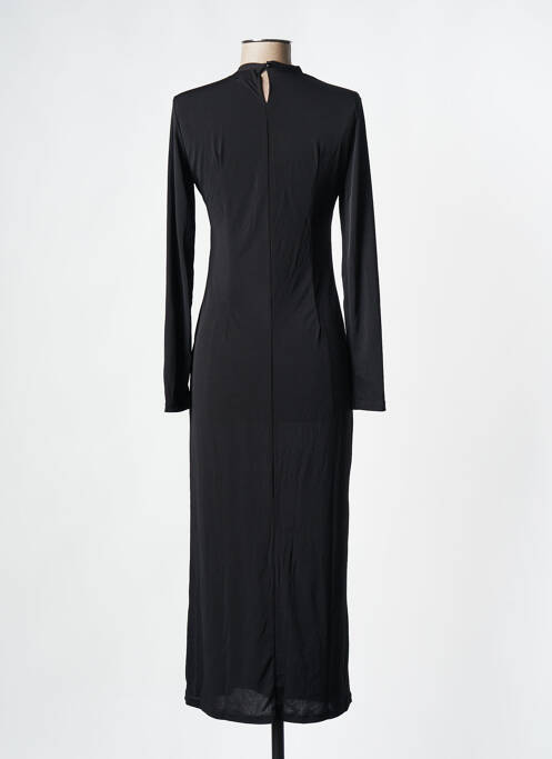 Robe mi-longue noir MUSIER pour femme
