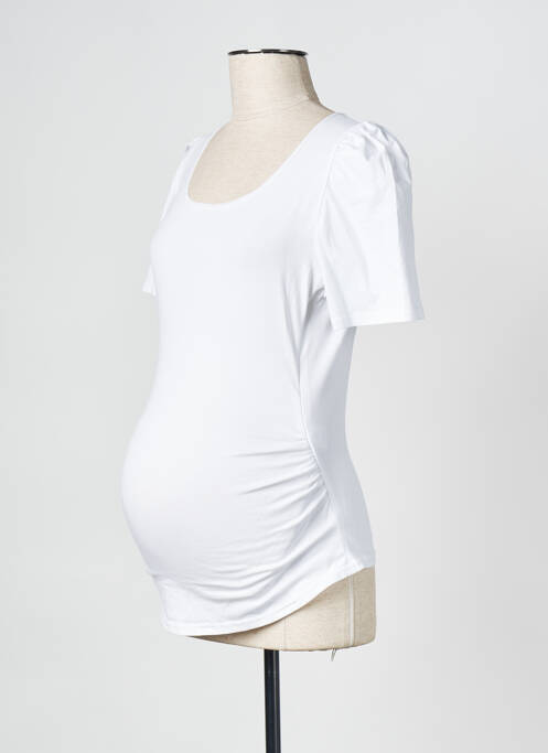 T-shirt / Top maternité blanc NEUVIÈME CIEL pour femme