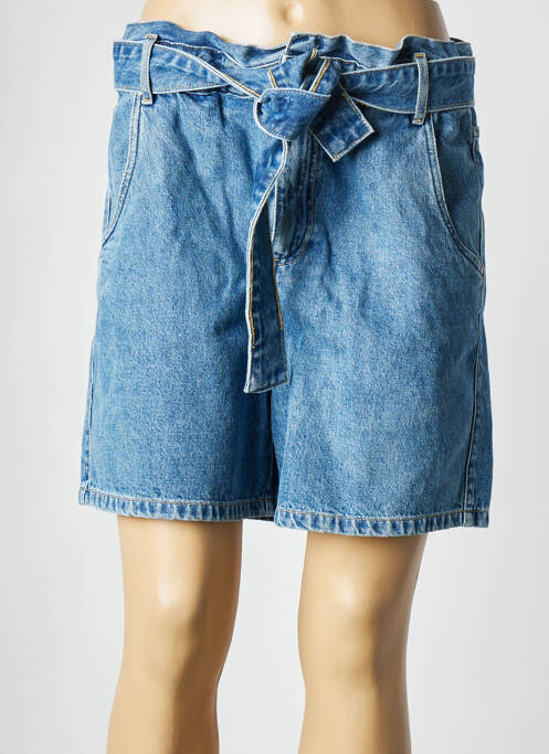 Short bleu LA PETITE FRANCAISE pour femme