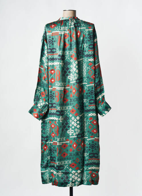 Robe mi-longue kaki V.DE.VINSTER pour femme