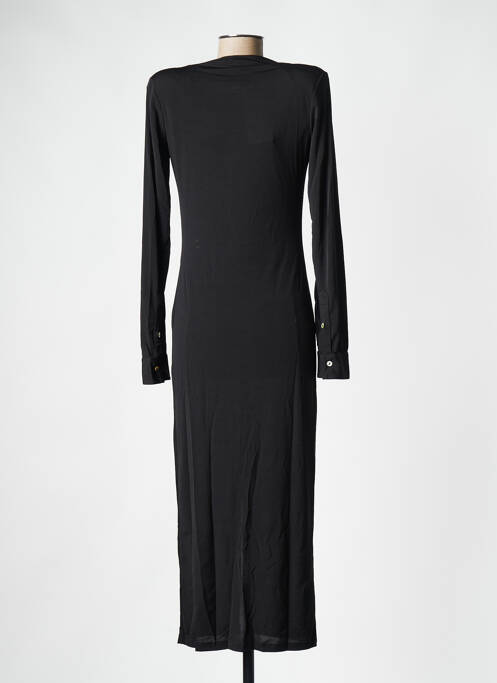 Robe mi-longue noir RECC pour femme