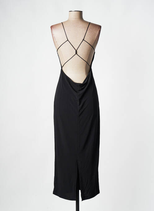 Robe mi-longue noir MUSIER pour femme