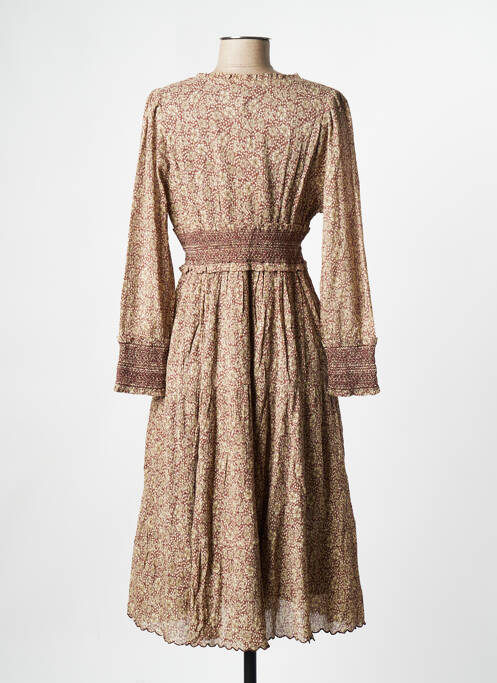 Robe mi-longue marron EMILE ET IDA pour femme