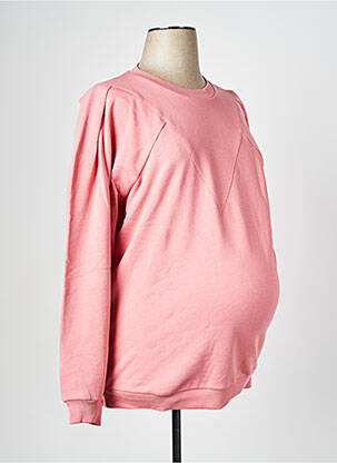 Pull maternité rose SUPERMOM femme