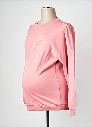 Pull maternité rose SUPERMOM femme