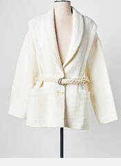 Manteau court blanc LA PETITE FRANCAISE pour femme seconde vue