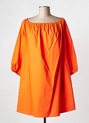 Robe courte orange PLEASE femme