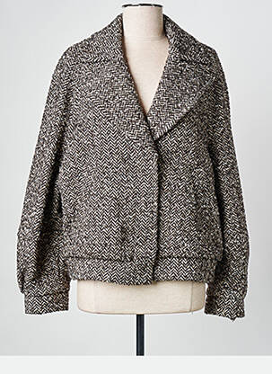 Manteau court noir PINKO femme