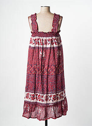 Robe mi-longue rouge M.A.B.E femme