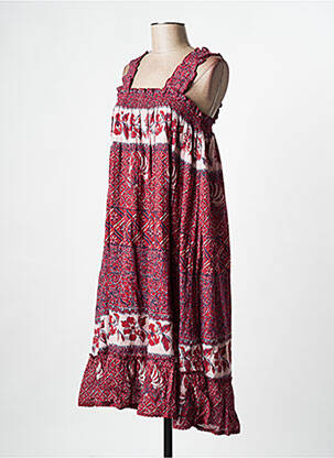 Robe mi-longue rouge M.A.B.E femme