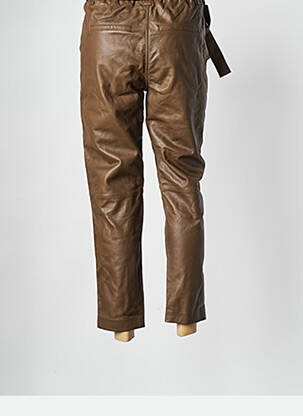 Pantalon droit marron SECOND FEMALE femme