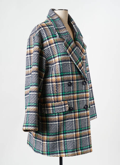 Manteau long vert SAK'S pour femme