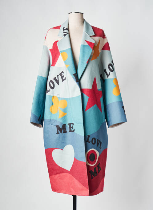 Manteau long multicolore SAK'S pour femme
