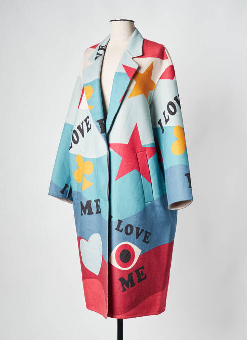 Manteau long multicolore SAK'S pour femme