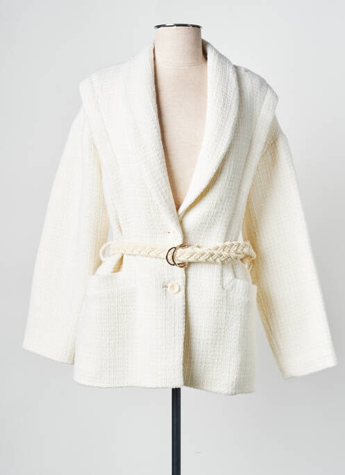 Manteau court blanc LA PETITE FRANCAISE pour femme