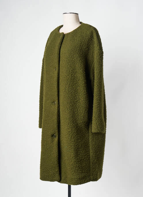 Manteau long vert MAX MARA femme