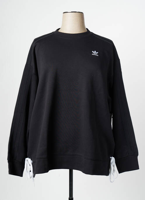 Sweat-shirt noir ADIDAS pour femme