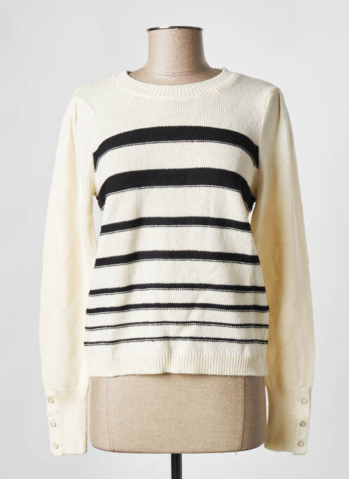 Pull beige VILA pour femme