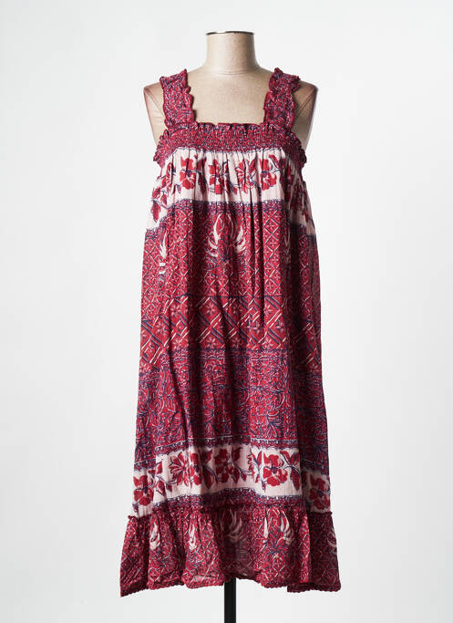 Robe mi-longue rouge M.A.B.E pour femme