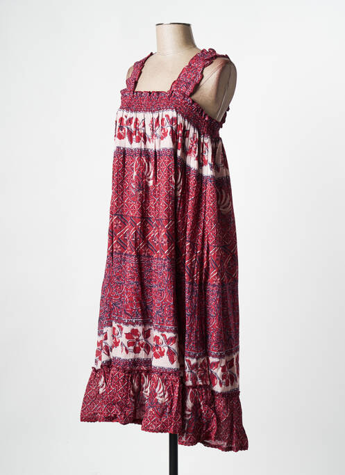 Robe mi-longue rouge M.A.B.E pour femme