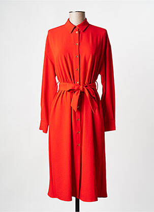 Robe mi-longue rouge PINKO femme