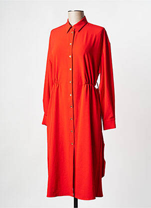 Robe mi-longue rouge PINKO femme