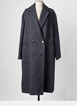 Manteau long gris POMANDERE femme