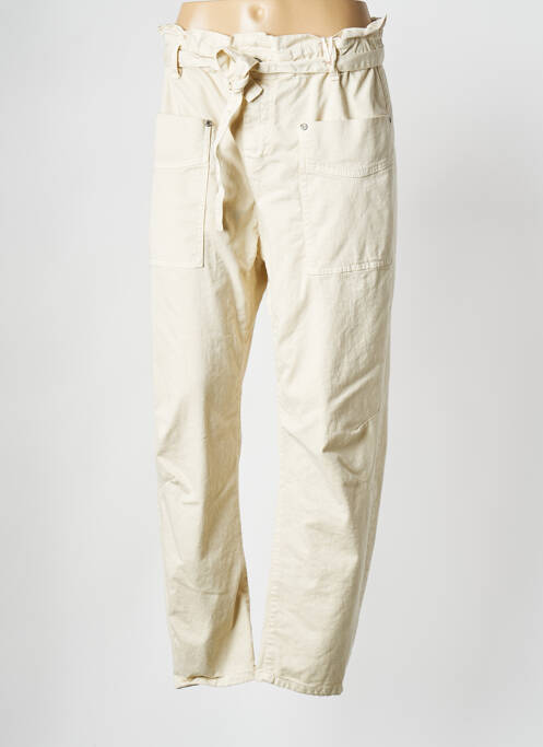 Jean coupe Mom beige PLEASE pour femme