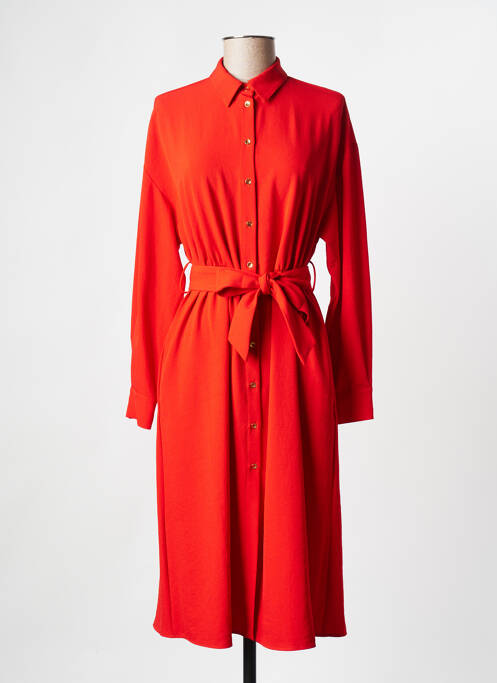 Robe mi-longue rouge PINKO pour femme