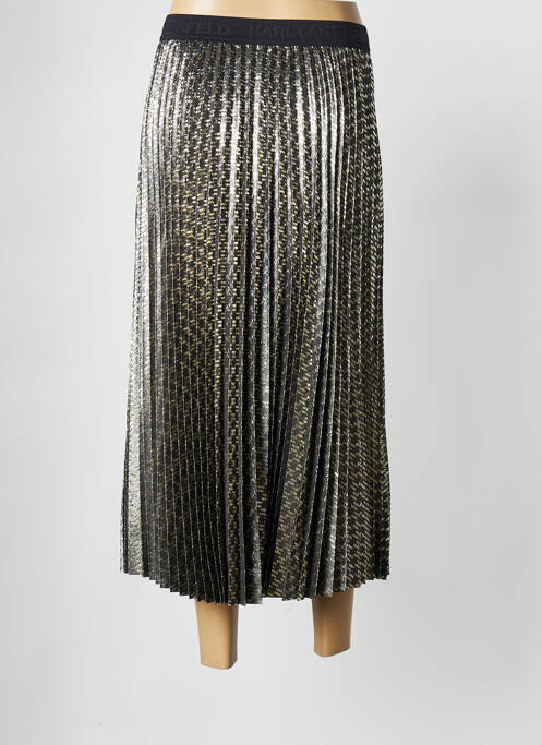 Jupe mi-longue noir KARL LAGERFELD pour femme