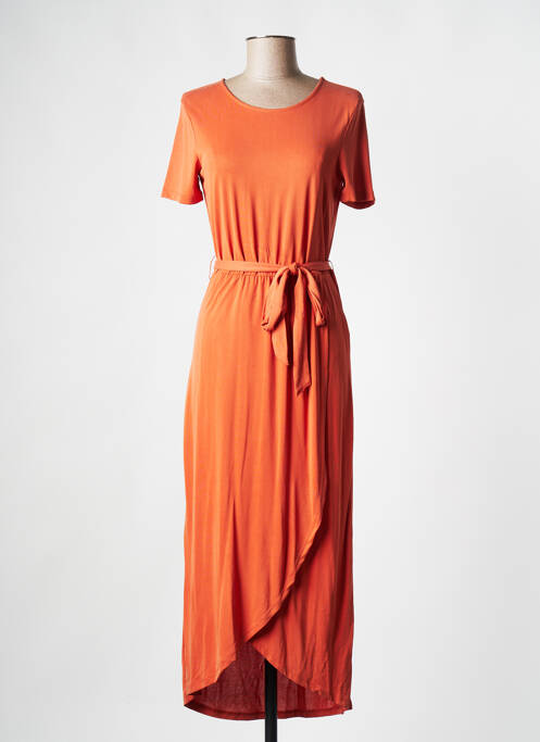 Robe longue orange OBJECT pour femme
