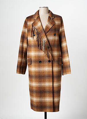 Manteau long marron TWINSET femme