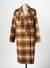 Manteau long marron TWINSET femme