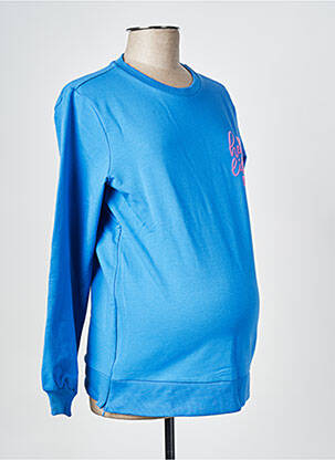 Pull maternité bleu MAMA LICIOUS femme