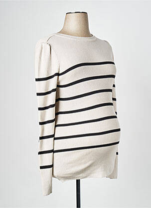 Pull maternité beige NOPPIES femme