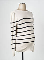 Pull maternité beige NOPPIES pour femme seconde vue