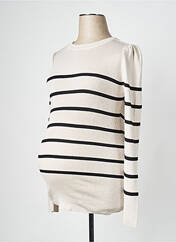 Pull maternité beige NOPPIES pour femme seconde vue