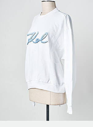 Sweat-shirt blanc KARL LAGERFELD femme